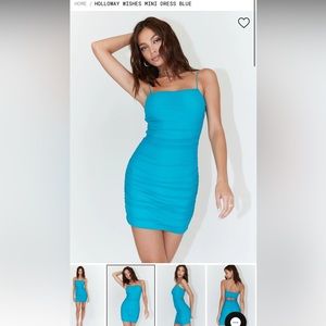 Princess Polly Holloway Wishes Mini Dress Blue